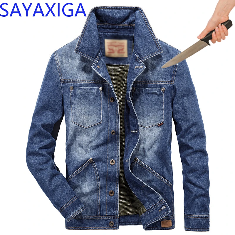 cut jeans jacket