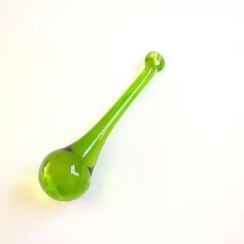 

Fruit Green 300pcs 16*60mm Chandelier Parts Raindrop Glass Chandelier Prism For Senior Club Decoration Hot Sales