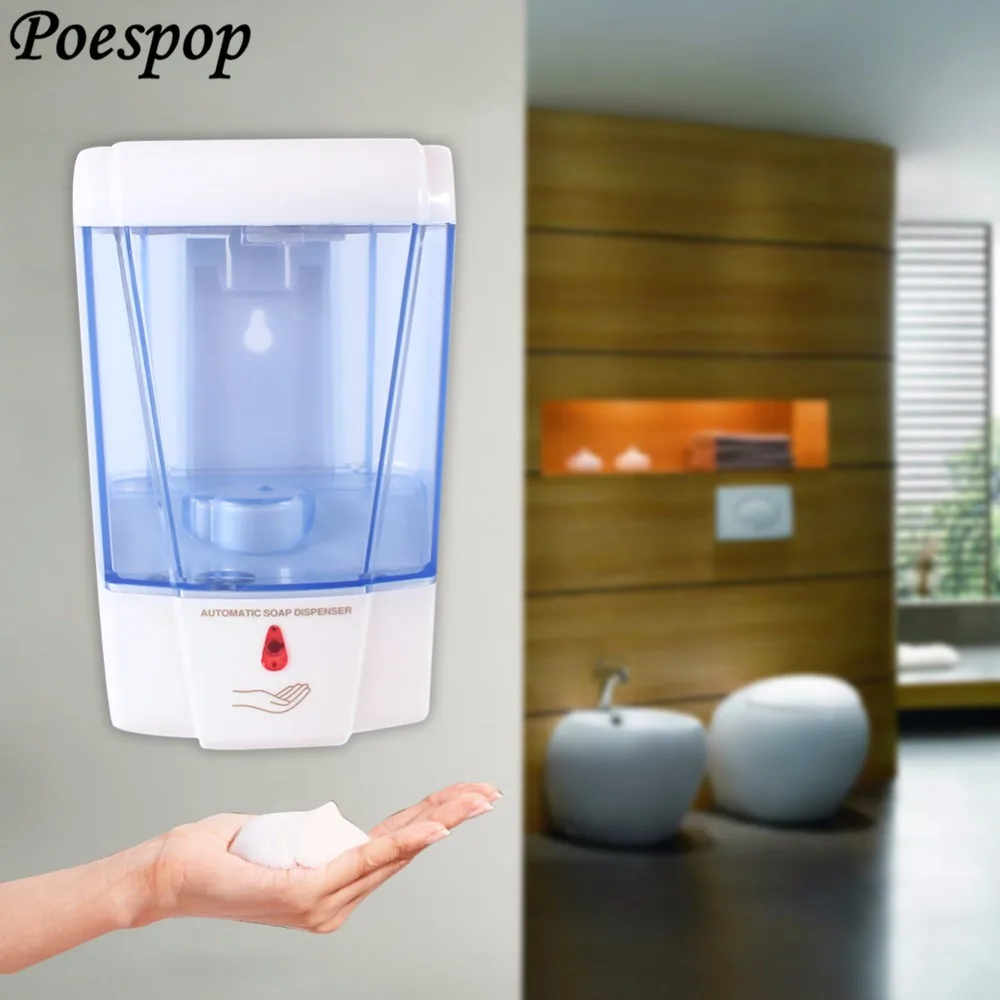 POSEPOP 700ml Auto sensing Soap Dispenser Wall Hung ABS Plastic
