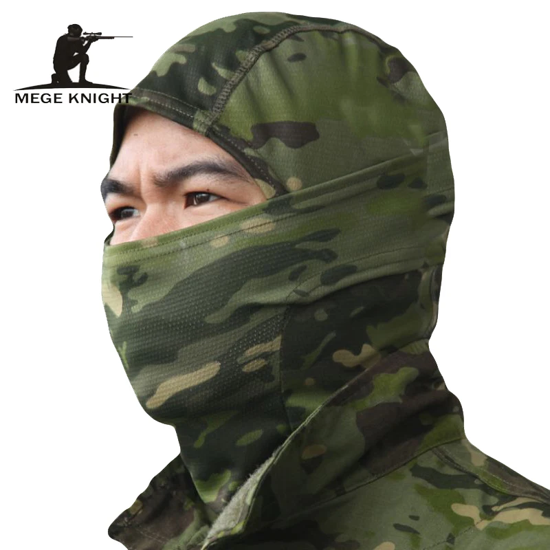 

MEGE Multicam Balaclava Camouflage Tactical Paintball Wargame Military Army Motorcycle Helmet Protection Full Face Mask