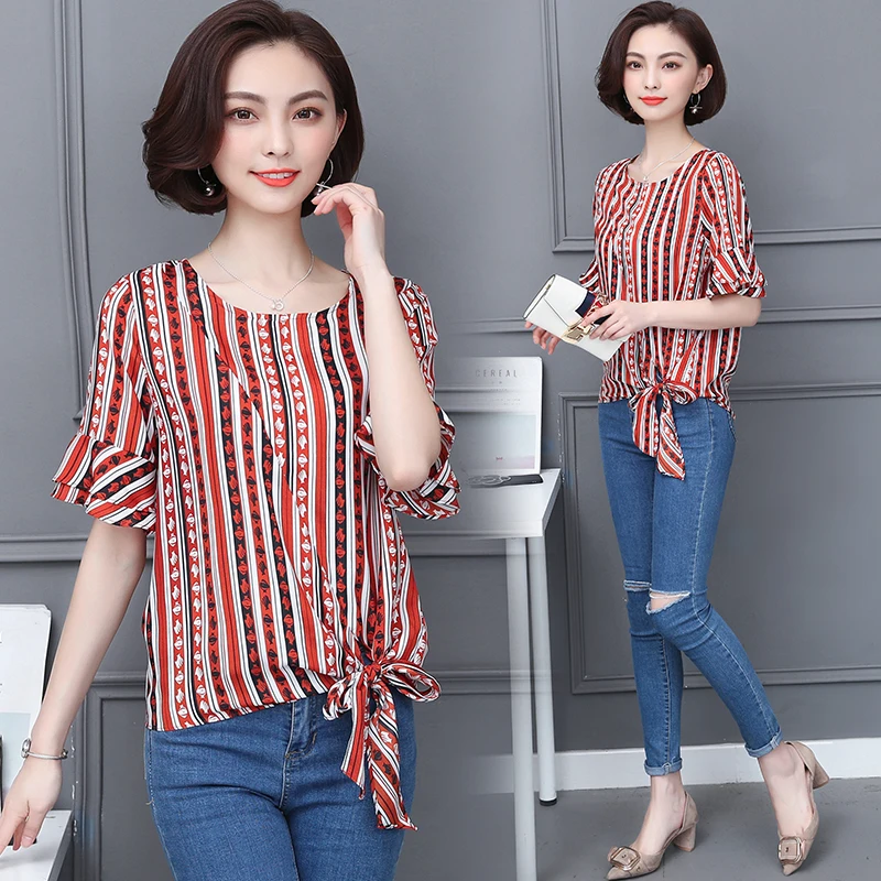 4xl plus big size blusas feminina 2018 korean spring summer style ...