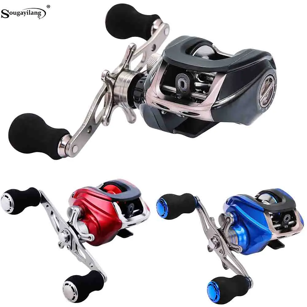 

Sougayilang 3 Color Baitcasting Fishing Reel 17+1BB Casting Reels Saltwater Freshwater Fishing Coil Wheels de pesce Max Drag 9kg