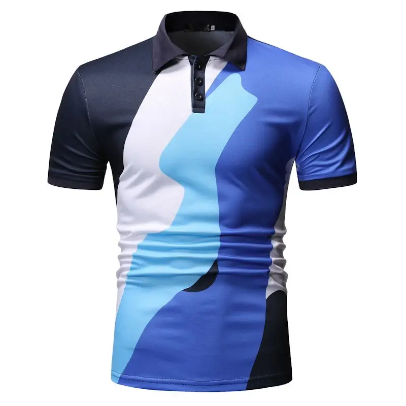 MOGU плюс Размеры 3XL короткие Для мужчин поло Slim Fit дышащая Гавайский Camisa поло короткий рукав модные поло рубашки