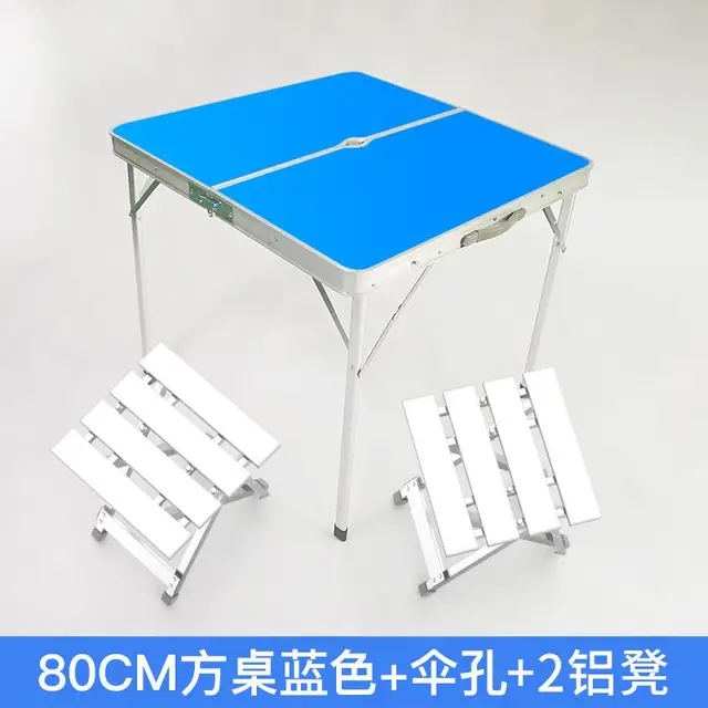 Us 8778 20 Offoutdoor Folding Table And Chairs Folding Table Square Small Square Table Picnic Home Mahjong Table Simple In Outdoor Tables From