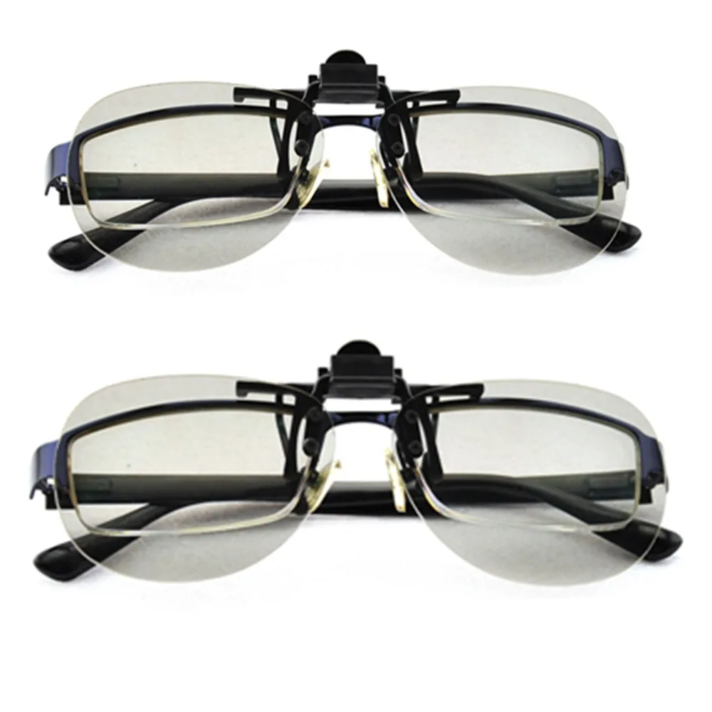 2 шт./упаковка поляризационные 3D очки для кинотеатров Imax|clip on 3d|3d glasses clip on3d ons |