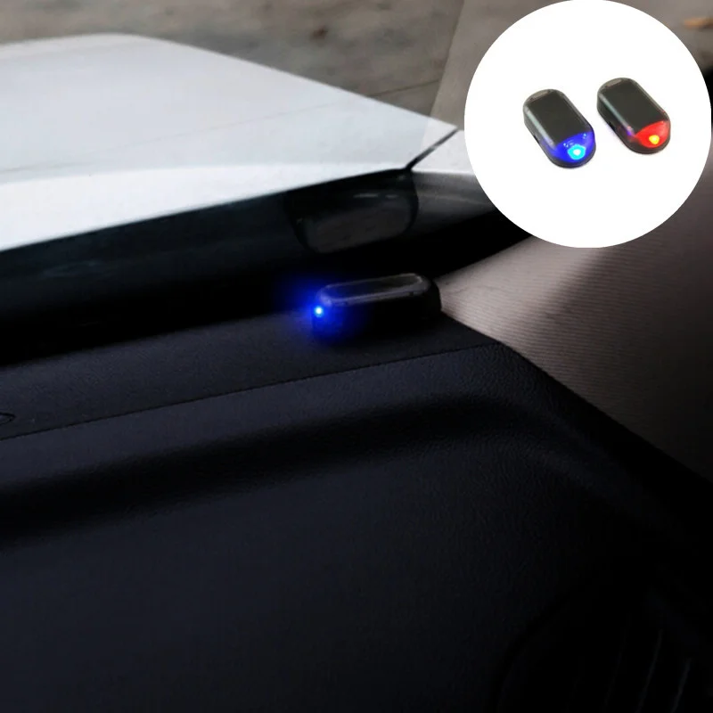

New 1PCS Universal Solar Car Alarm LED Light for Geely Vision SC7 MK CK Cross Gleagle SC7 Englon SC3 SC5 SC6 SC7 Panda