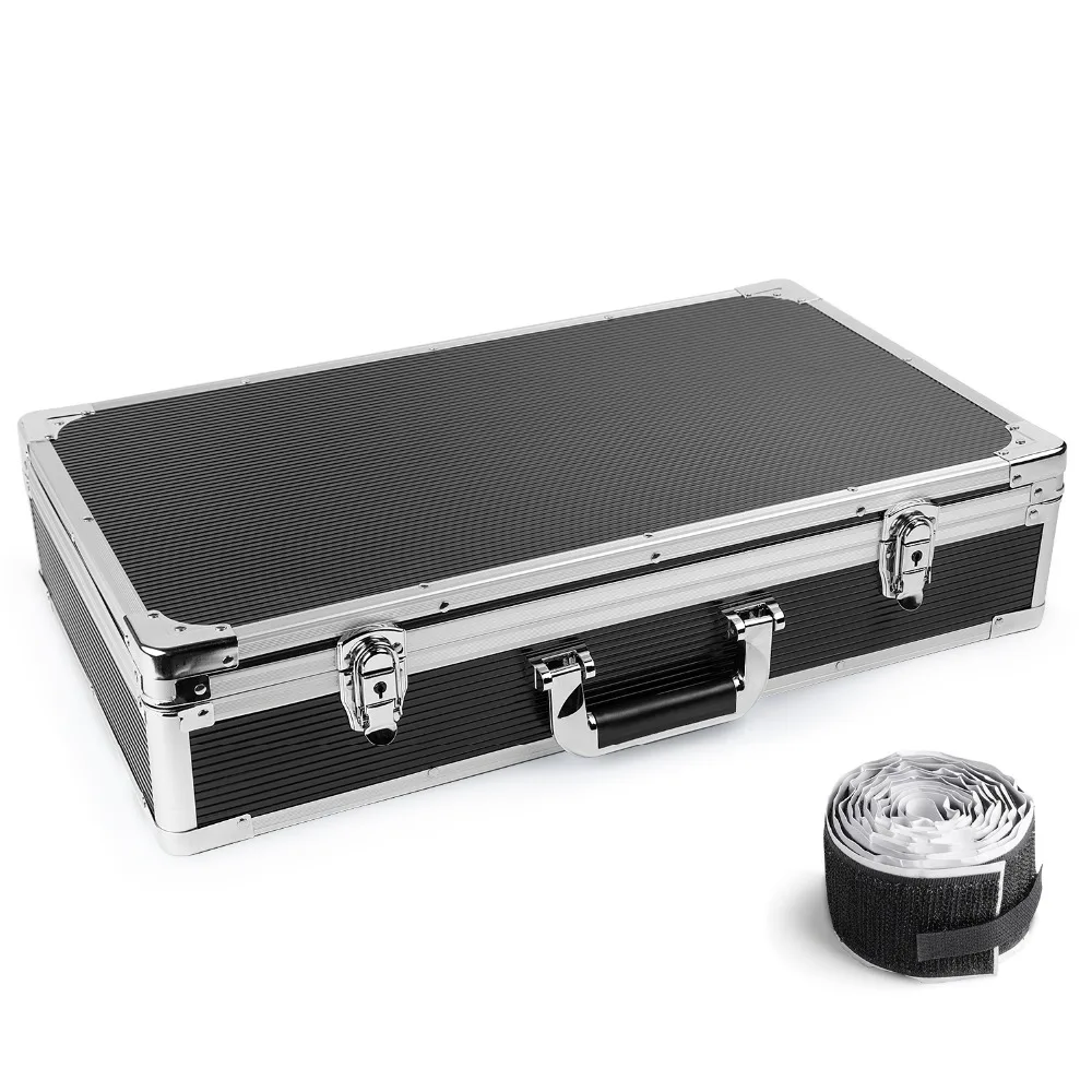 Buy Aluminum Guitar Effect Pedal Case with Mounting Tape, 22" x 13.4" x 4.7