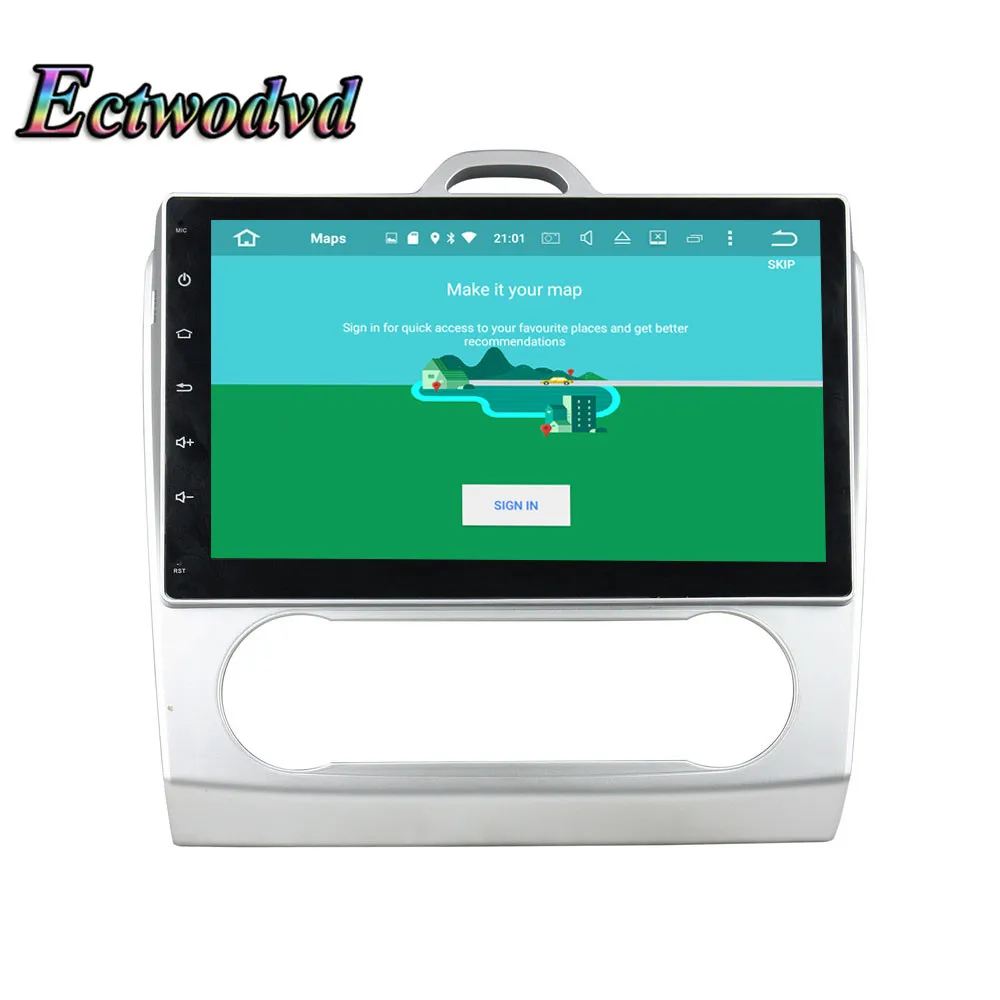 Flash Deal Ectwodvd Octa Core 4G RAM 64G ROM Android 9.0 Car Multimedia DVD Player GPS HeadUnit for Ford Focus 2007 2008 2009 2010 2011 AT 5