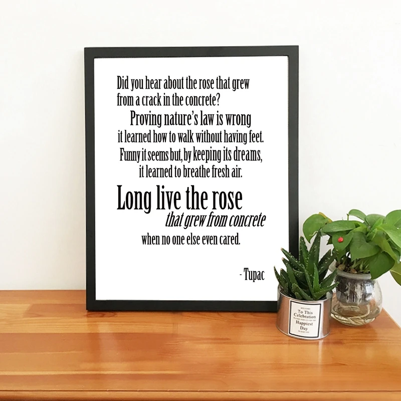 Tupac Poster Canvas Print