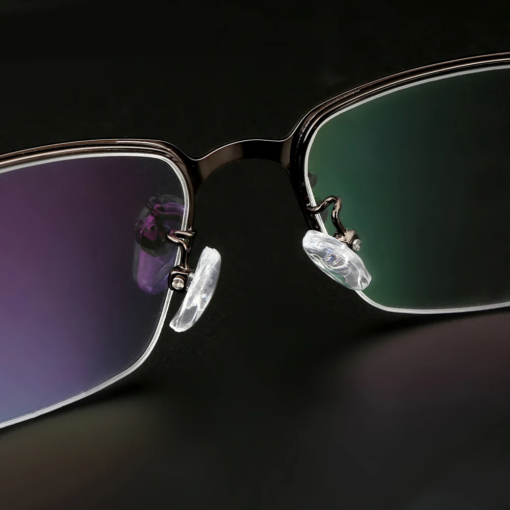 EOOUOOE 2018 Для мужчин металла оптических полуоправные очки рецепт Gafas близорукость