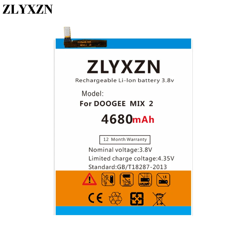 Аккумулятор 4680mAh BAT17654060 Для Doogee Mix 2/Mix2 2 5 99'' | Мобильные телефоны и аксессуары