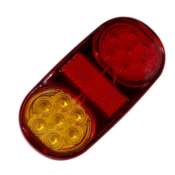 

1pair 3W PC Universal LED Tail Light Turn Signal Lamp with red reflective stripe for 12V vehicles such as trucks lorry trailer
