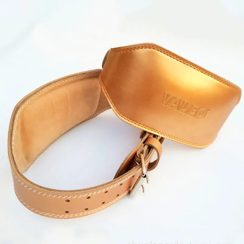Genuine Leather Weightlifting Belt Gym 