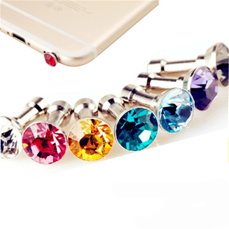 

Mobile Accessories Earphone Dust Proof Plug 3.5mm Headphone Jack Plug 5PCS a Bag Diamond JYS1 For iPhone Para Celular