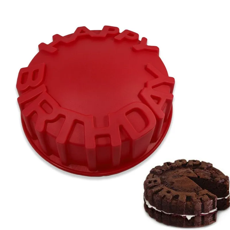 Happy Birthday Cake Mold Silicone Bread Pane Silicon Cake Mould Baking