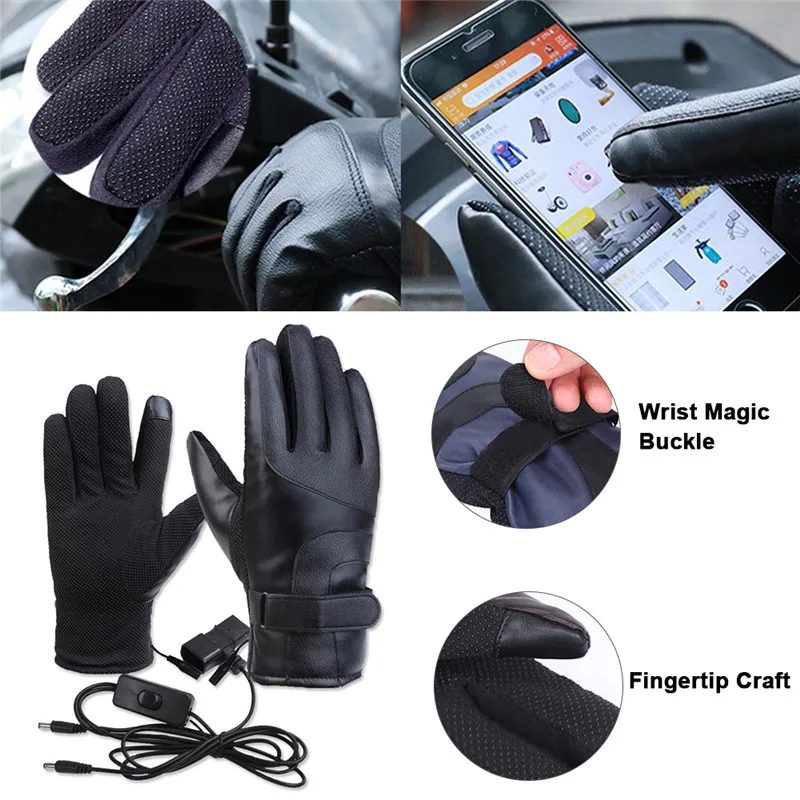 Унисекс зимние водонепроницаемые мотоциклетные перчатки, Умные перчатки ...