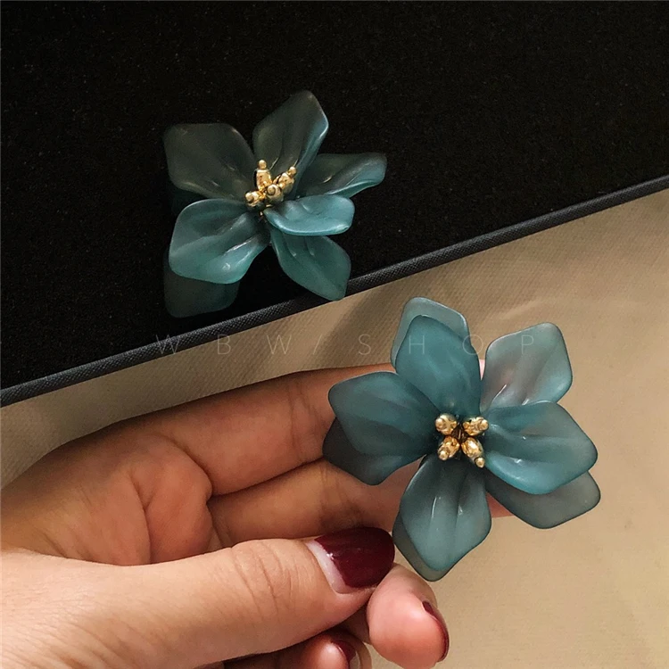 

Timeless Wonder Gorgeous resin braided floral statement Earrings gown Party Gift Brincos wedding runway rare limited top 2627