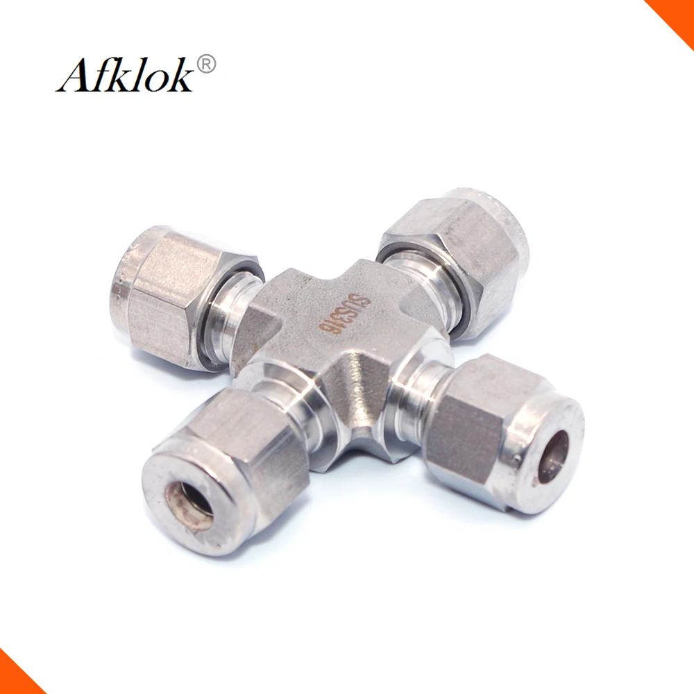 Кованые Equal 1/" 1/4" 3/" 1/8" 4 way нержавеющая сталь SS316 наконечник трубы фитинги