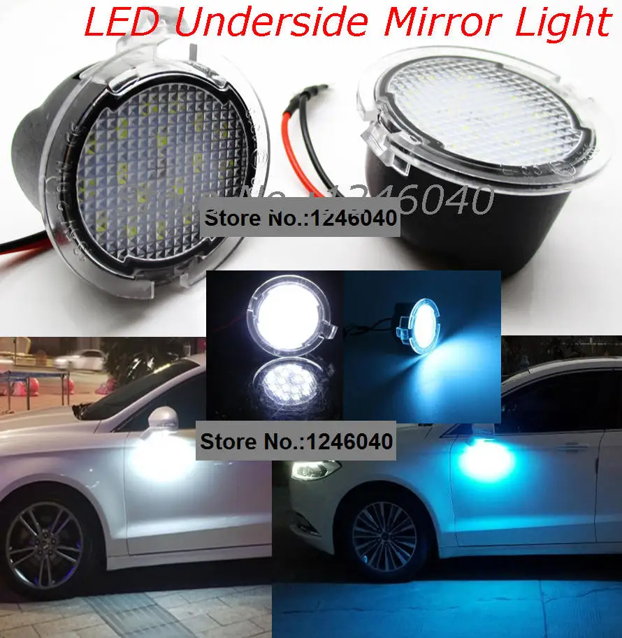 

LED Under Side Mirror Puddle Light lamp for Ford Edge Explorer Mondeo Taurus F-150 Toyota Tundra Sequoia Lincoln MKZ MKS LS LT