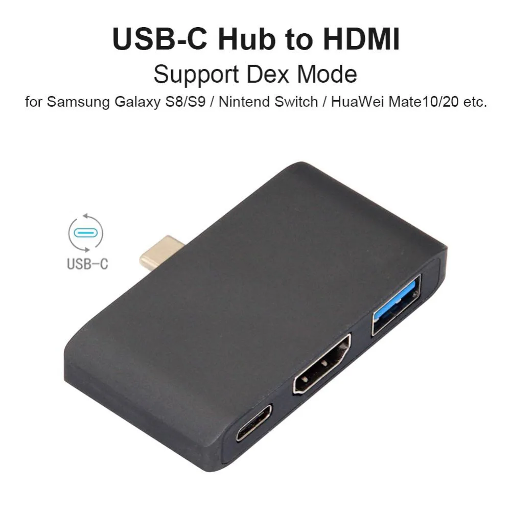 Многофункциональный концентратор USB C HDMI Поддержка режима Dex для Samsung S8/S9