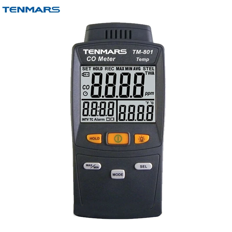 TENMARS TM-801 co детектор угарного газа Тестер точность газовый анализатор тестер TM801