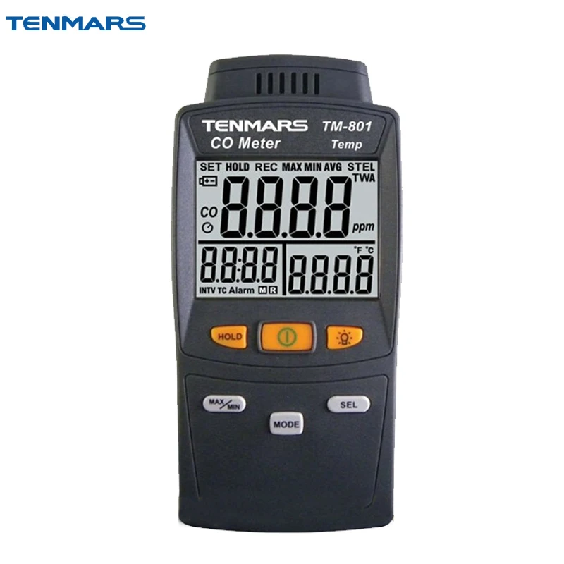 

Tenmars TM-801 CO Carbon Monoxide Detector Tester Precision Gas Analyzer Tester TM801