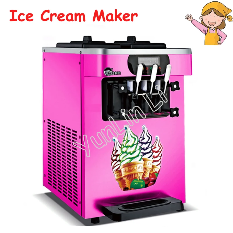 110V/220V Desktop Soft Ice Cream Machine 1600W Sweet Cone Ice Cream Maker 18L/h Ice Cream Machine HS-18X 110V/220V Desktop Soft Ice Cream Machine 1600W Sweet Cone Ice Cream Maker 18L/h Ice Cream Machine HS-18X
