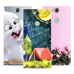 На Алиэкспресс купить стекло для смартфона cartoon dog and cat case for sony xperia xa2 plus,mobile phone shell, tpu material painted painting case.25 colors!