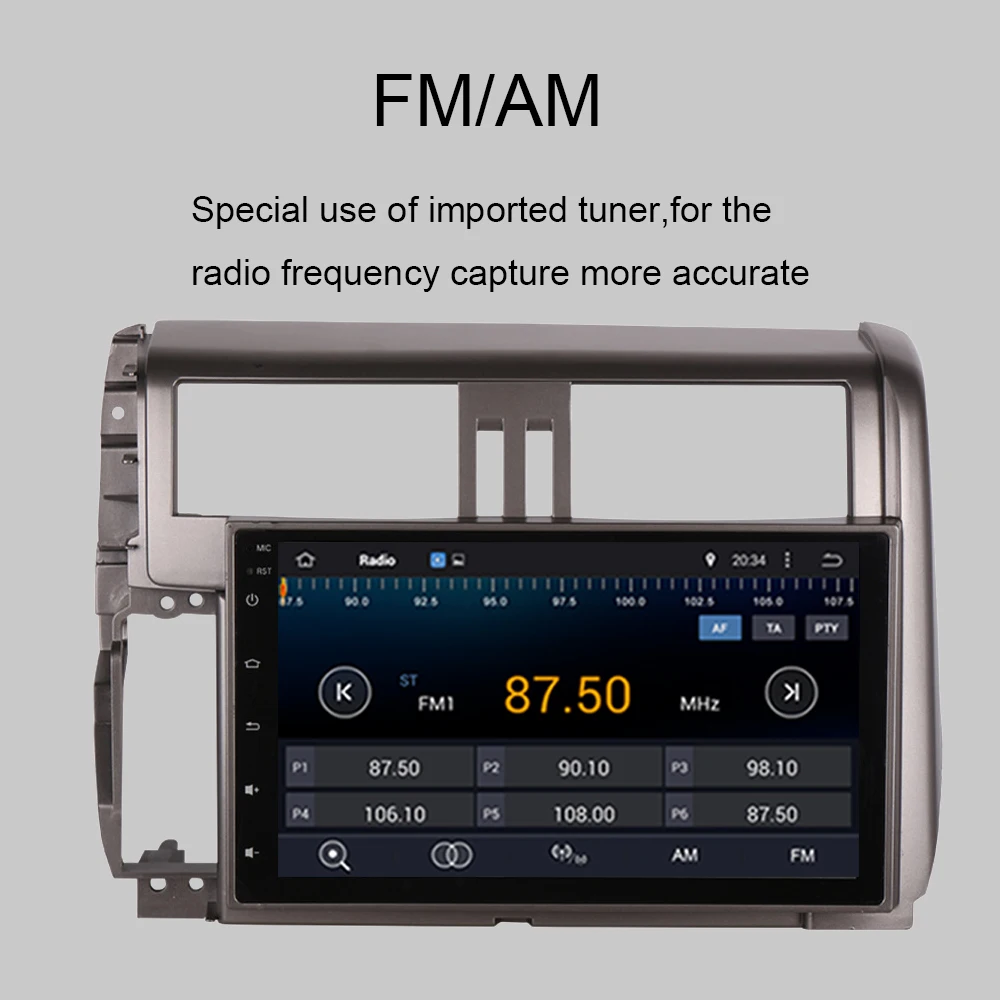 Excellent Android 9.0 Car Radio For Toyota Prado 150 2010 2011 2012 2013 Radio Land  Cruiser Prado Octa core 4Gb Car GPS Navigation 5