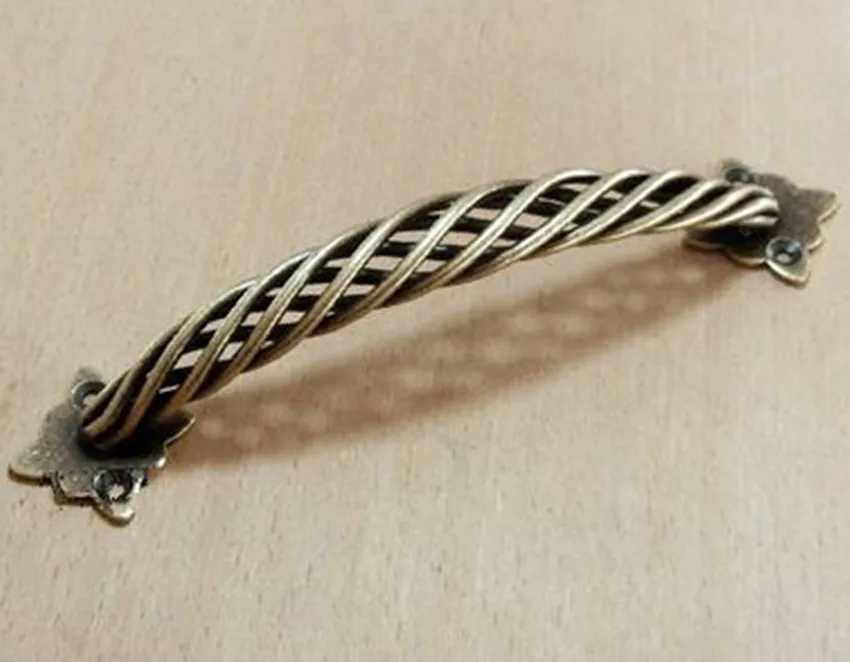 160mm American retro birdcage hardware handles antique bronze birdcage