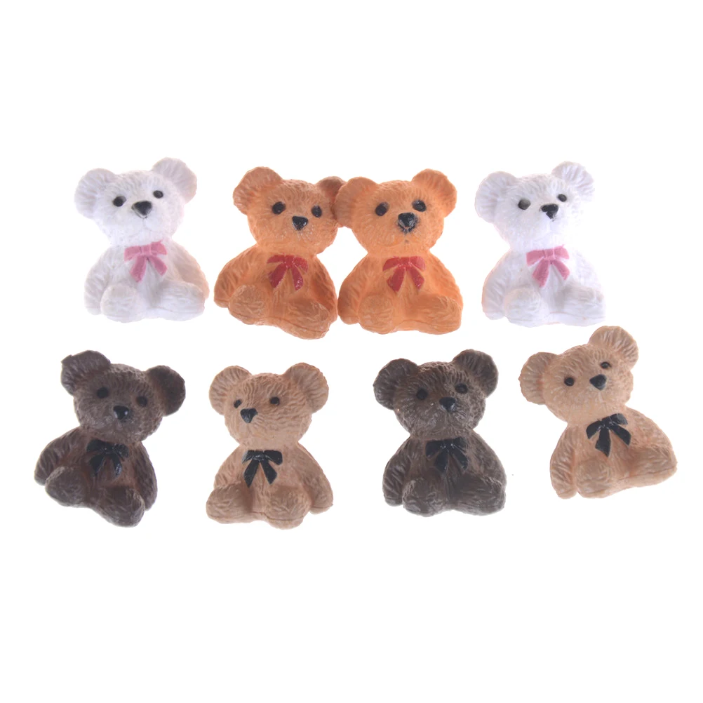 

1:12 Scale little Sitting bear Doll Dollhouse Miniature for Toy Food Kitchen living room Accessories 4 color