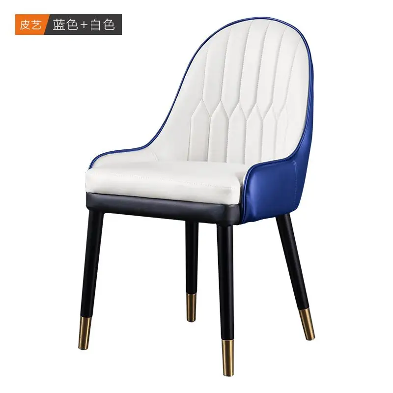 Обеденный стул из цельного дерева, домашний постмодерн со спинкой, мягкая сумка, светильник на стул для гостиной, роскошный простой стул для кафе-отеля - Цвет: Style 8