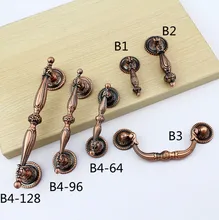 64mm 128mm 96mm American retro style antique brass kitchen cabinet dresser door handle antique copper cupboard drawer pull knob desser pull bronze drawer cabinet knob 64mm antique brass vintage furniture door handle 2 5 retro shaky drop ring handle pull