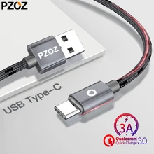PZOZ usb type c cable Fast Charging usb c data Cord usb-c Charger For Samsung S10 S9 S8 xiaomi mi 8 a2 redmi note 7 Type-c cable