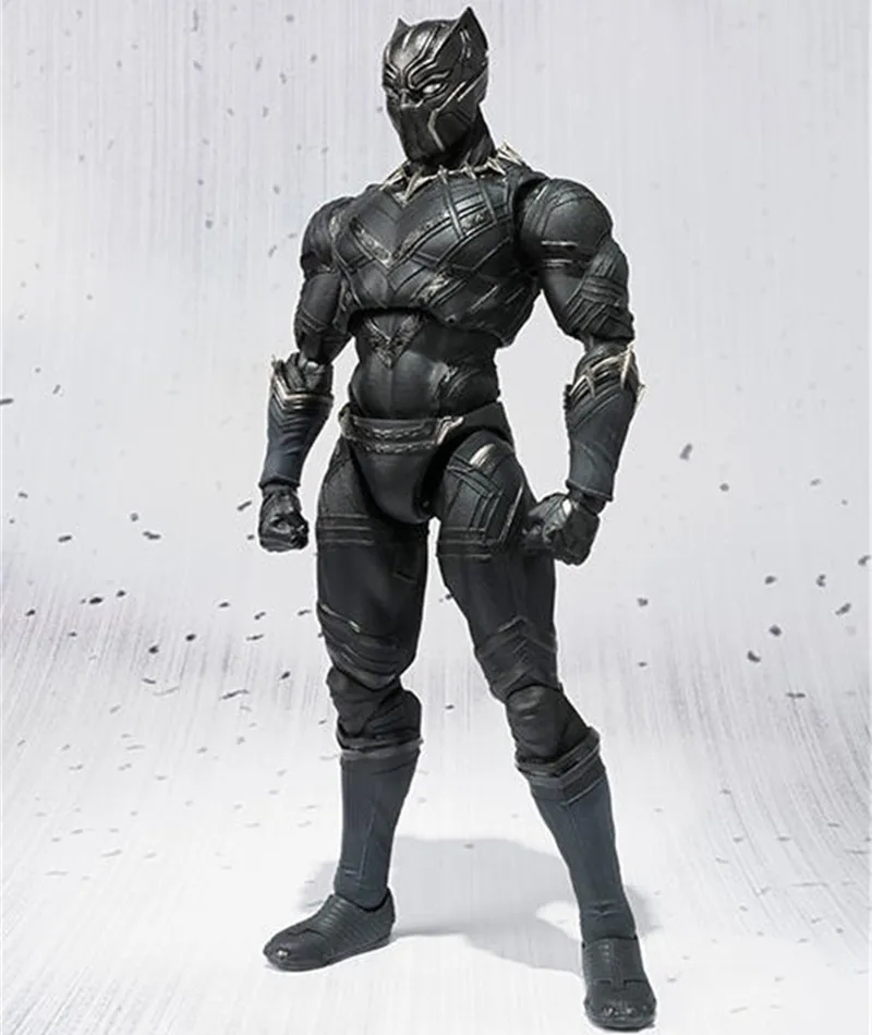 

Marvel SHF S.H.Figuarts Captain America Civil War Black Panther PVC Action Figure Collection Model Kids Toys Doll 16cm