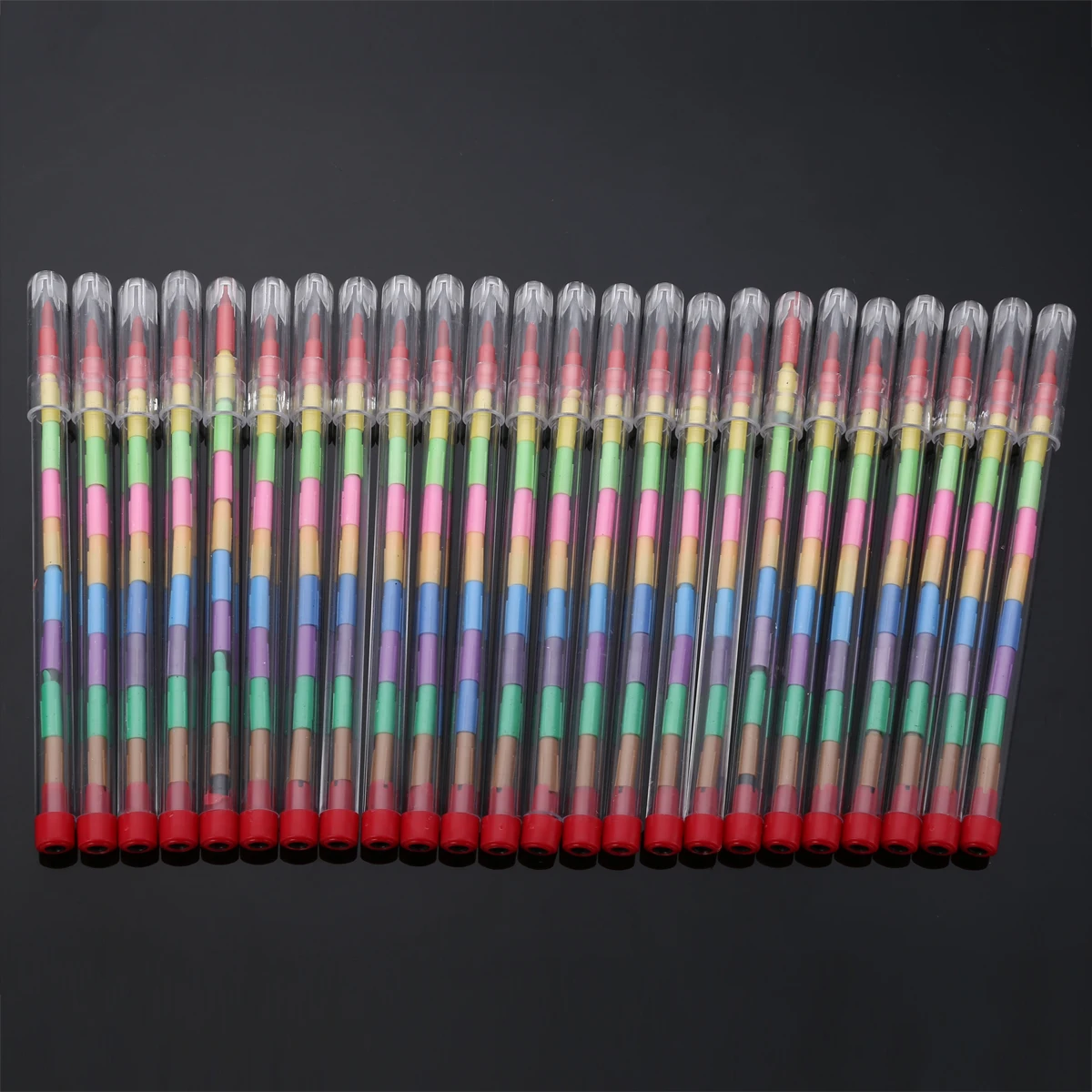 Rainbow Pencils Stackable Crayons Mini Crayons For Kids Party