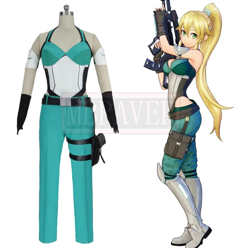 

Меч искусства онлайн: Фатальная пуля листья Косплей Костюм на заказ любой размер