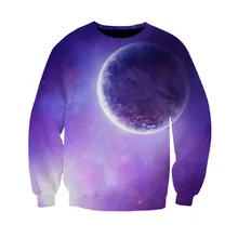 2019 Hot 3D print nebula Galaxy custom made men women Hoodies Streetwear sweatshirt teens spring round neck tops