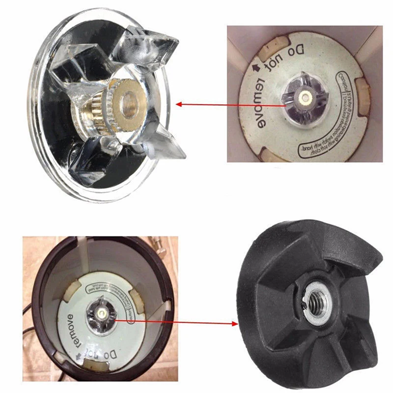 Blade Replacement Part 5pc/set 3 Plastic Gear Base 2 Rubber Gear For Magic Blender