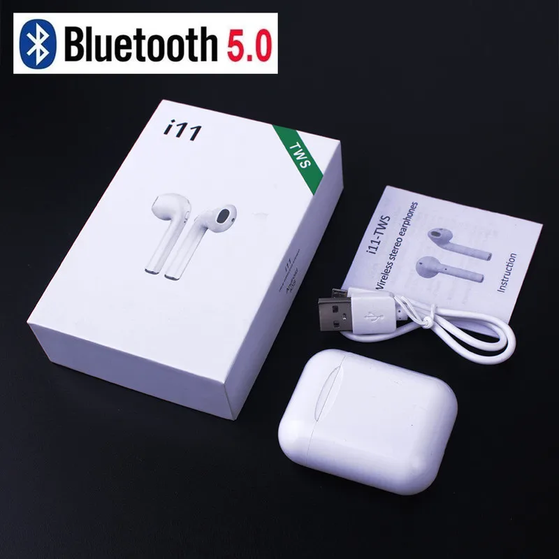 Новинка i11s TWS Беспроводная гарнитура Bluetooth наушники стерео вкладыши с зарядным