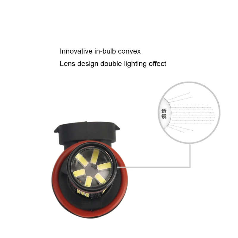 2X extrêmement lumineux H8 H11 LED ampoule antibrouillard DRL lampe pour mazda 3 5 6 xc-5 cx-7 axela atenza ► Photo 2/6