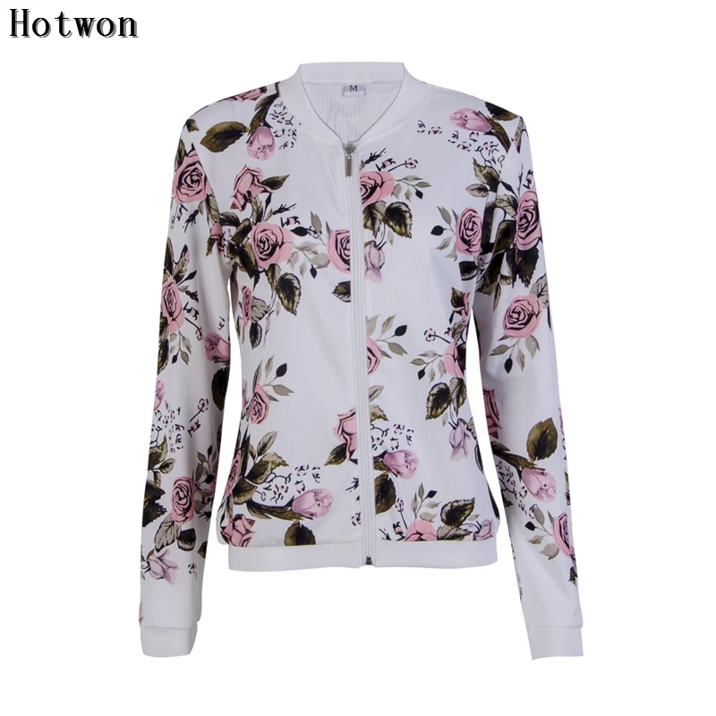 2017 New Spring Autumn Fashion Baseball Floral Jacket