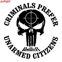AMENDMENT GUN COOL PUNISHER 9 X 9 VINYL DECAL STICKER CAR TRUCK