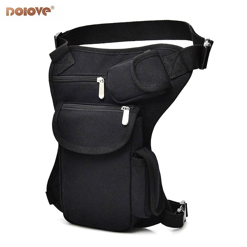 

Riding Canvas Waist and Leg Bag Outdoor Tactics Multifunctional Leg Bag Men's Bag Leisure Sports Purse Fishing Gear Bag