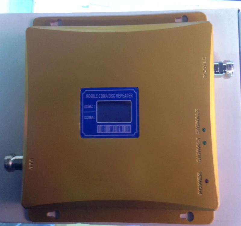 

2017 New Dual Band 65dBi CDMA DCS Mobile Phone Signal Repeater ,850mhz 1800mhz gsm Booster Amplifier Extender Double signal bar