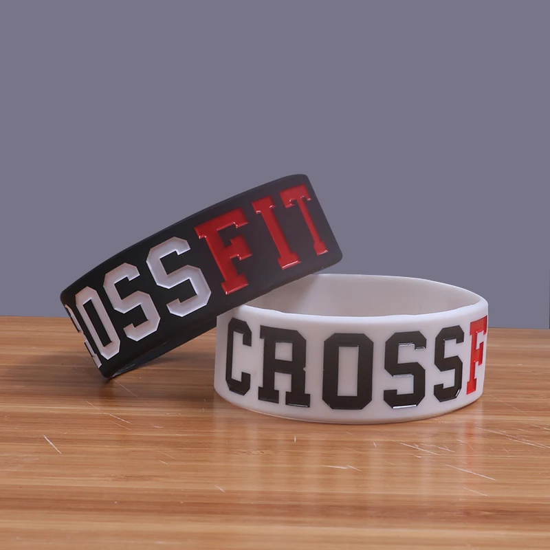 

Custom Silicone Bracelet CROSSFIT Bracelet Wide Size Bangles Gymnasium Wristband with 2 Colors Choose Spider-Man Rubber Bands