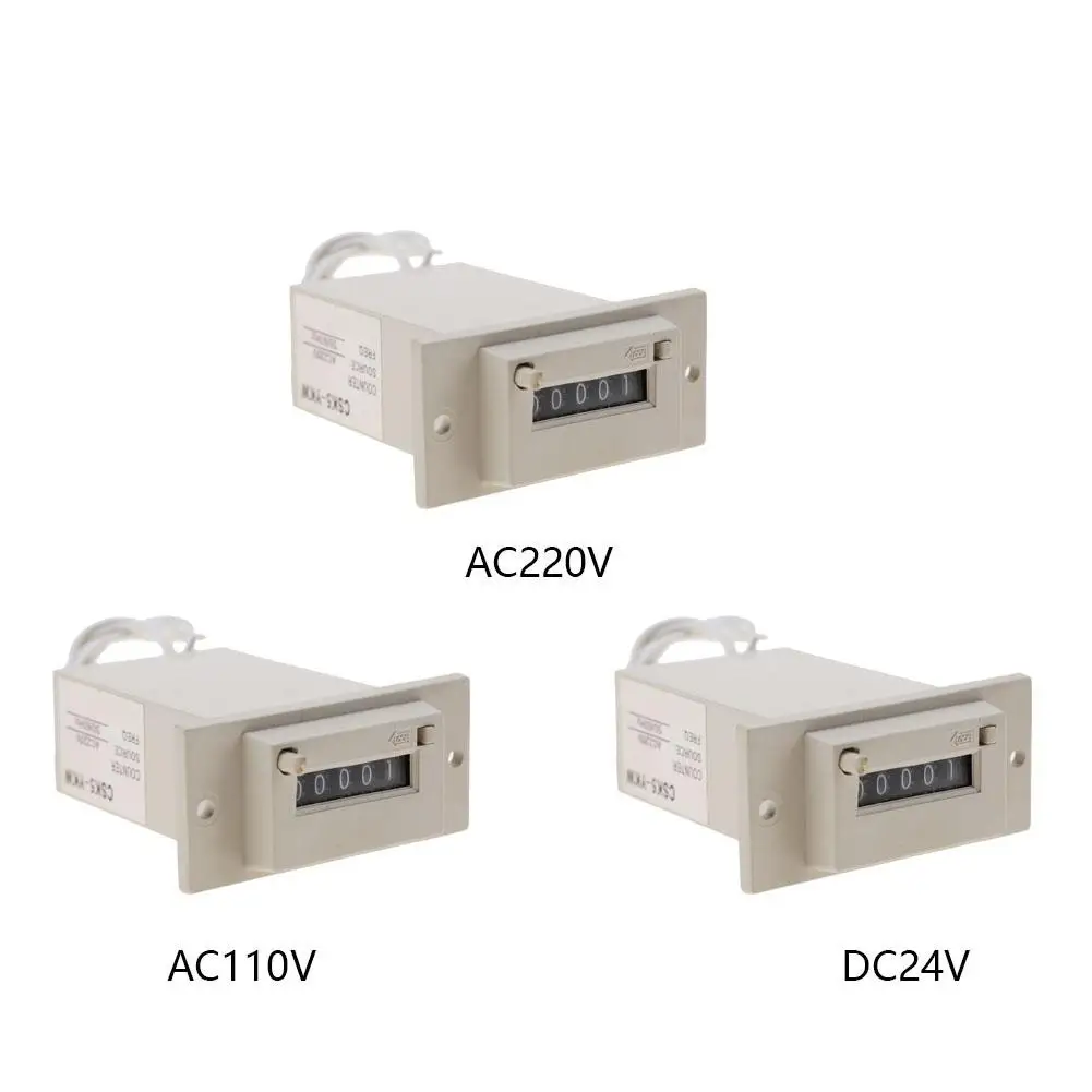 CSK5-YKW 5 цифр импульсный электромагнитный счетчик AC220V/AC110V/DC24V счетчики импа Ульс функциональный