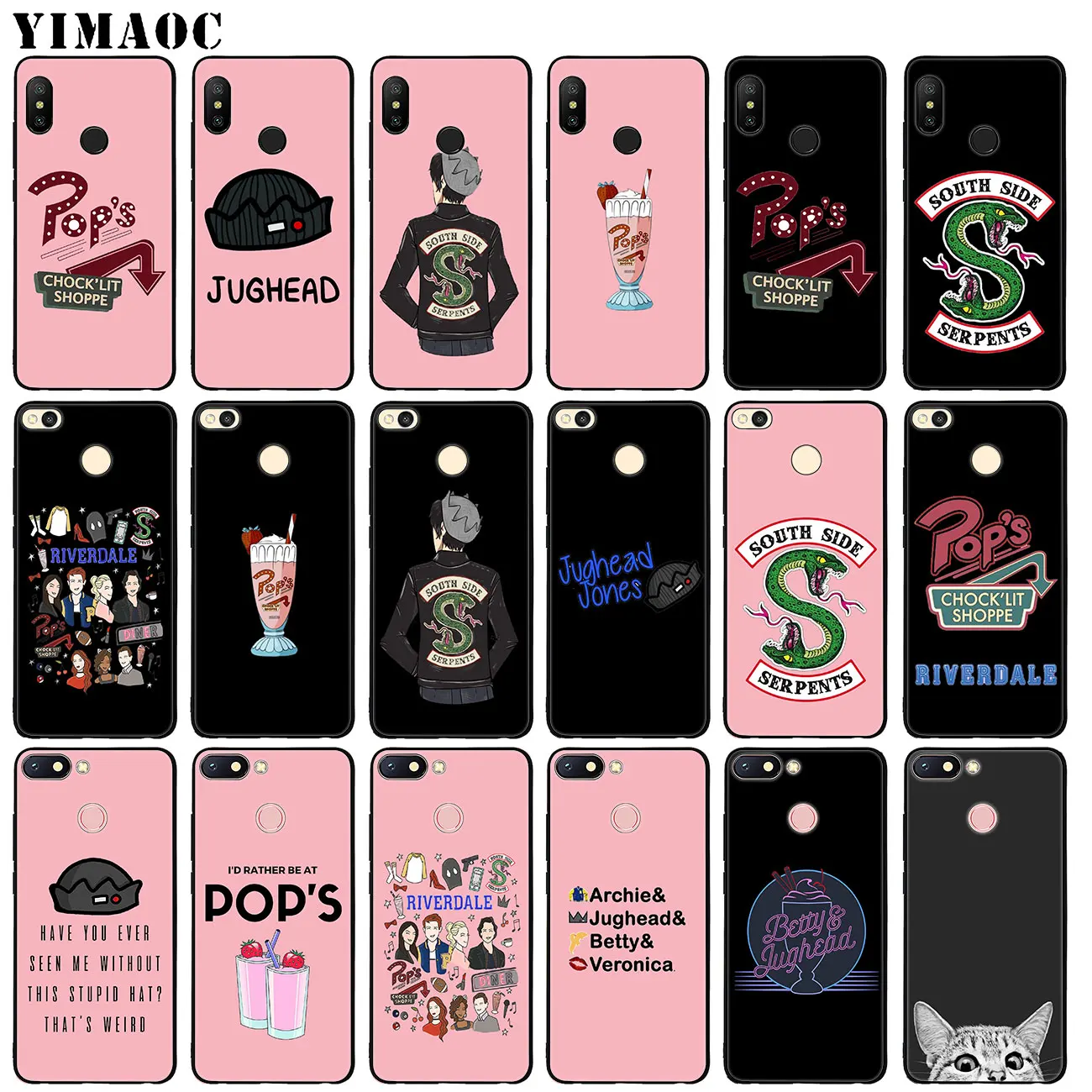 

Riverdale South Side Serpents Soft Silicone Phone Case for Xiaomi Mi 9 9T CC9 CC9E A3 PRO 8 SE A2 Lite pocophone f1 MAX 3