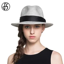 FS соломенные шляпы для женщин или мужчин летние винтажные широкополые джазовая Панама Chapeu Feminino пляжная шляпа с полями