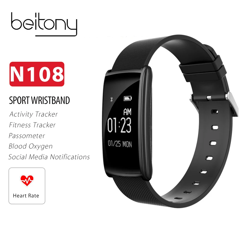 

DAWO Sports Smart Bracelet OLED Screen Pedometer IP67 Waterproof Smart Bracelet Heart Rate Monitor Blood Pressure Sleep Monitor